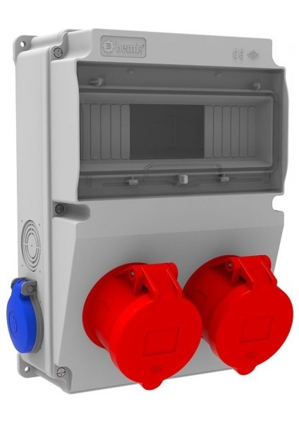 BD2-2234-2020 Ön 2 Ad. 5/32A. - 2 Ad. Yan 220V. (V10 Kombinasyon)