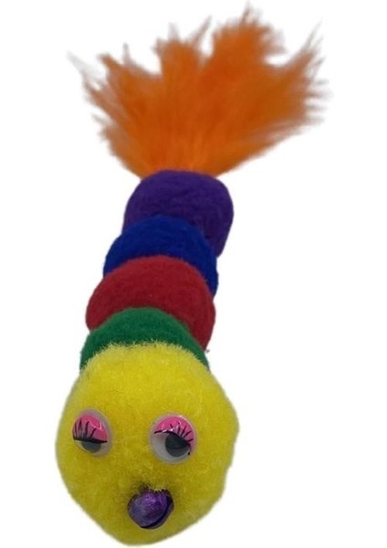 Adatak® Yumuşacık Ipli Tırtıl Şeklinde Rengarenk Sevimli Evcil Hayvan Oyuncağı fırsatları