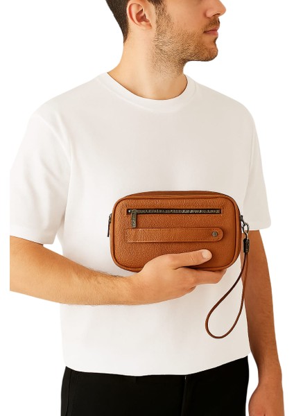 El Çantası Deri Taba Portföy Omuz Askılı