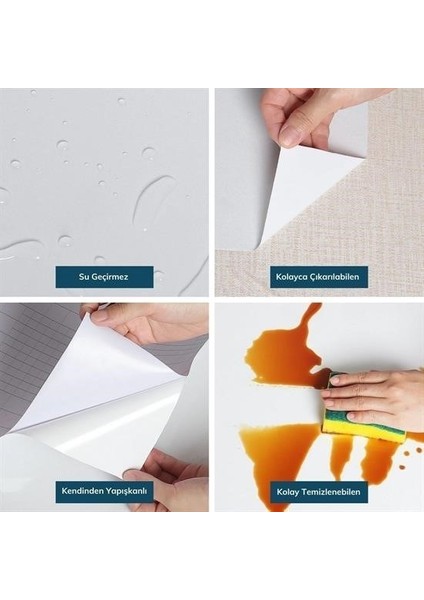 Adatak® Mermer Desenli Masa Tezgah Mutfak Su Geçirmez Yapışkanlı Folyo Sticker Siyah 5x0,6m indirimleri