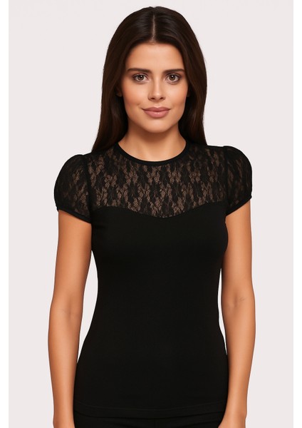 8017 Bayan Bisiklet Yaka Kısa Kol Elastane fiyatları