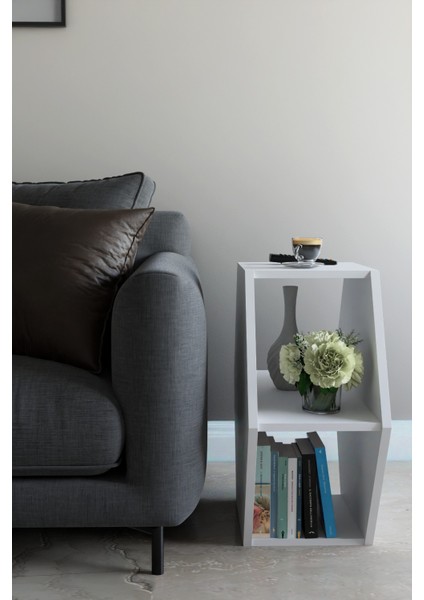 Altıgen Tasarım Yan Sehpa ,modern Koltuk Yanı Sehpa, Dekoratif Kitaplık, Çok Amaçlı Salon Sehpası fırsatları