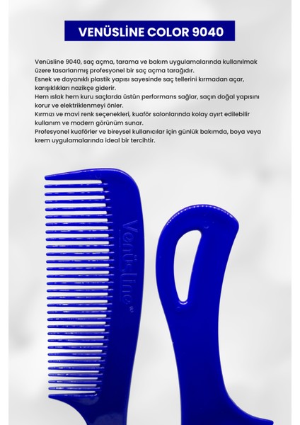 9040 Saç Açma Tarağı – Mavi Renk Seçenekli Profesyonel Tarak fırsatları