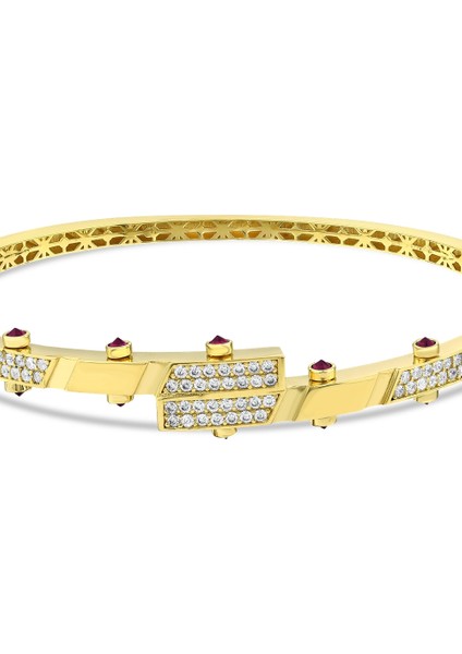 Altın Tasarım Kelepçe - 14K