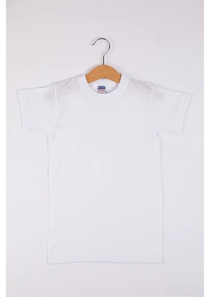 Berrak Çocuklar Için Beyaz Sıfır Yaka Üst Iç Giyim