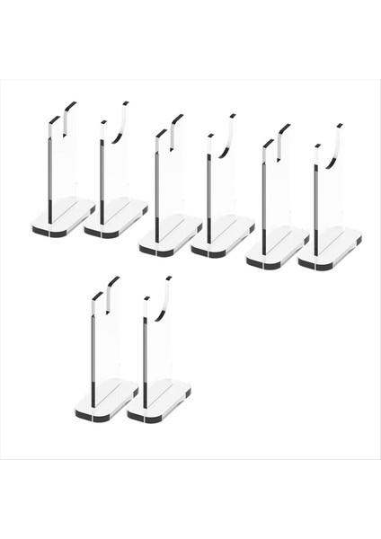 4set bıçak ekran standı, akrilik bıçak tutucu koleksiyoncusu, ev dekorasyonu için tek bıçak tutucu (açık dip) (Yurt Dışından)