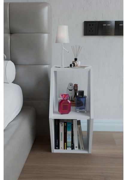 Altıgen Komodin, Modern Yatak Odası Başucu Sehpası, Dekoratif Kitaplık,raflı Komodin fiyatları