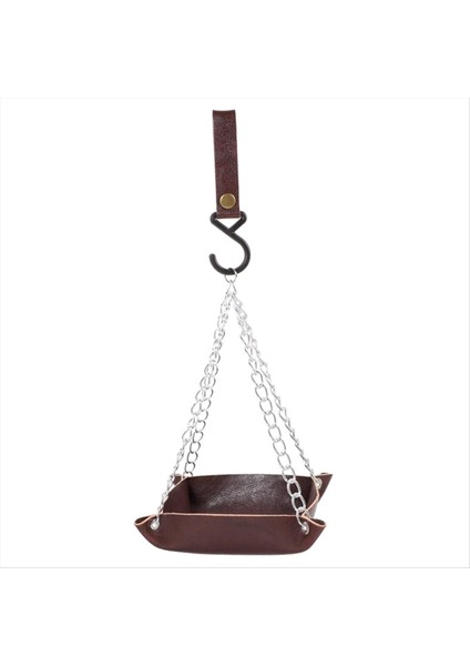 Kuş besleyici tepsisi asılı kuş su tepsisi bahçe kuş besleyici açık veranda asılı kuş besleyici kırmızı (Yurt Dışından)