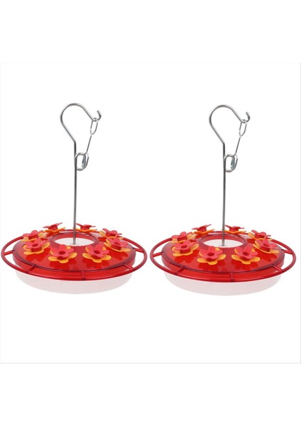 2 adet kuş besleyici asılı kırmızı kanca kuş besleyici kuş besleyici (Yurt Dışından)