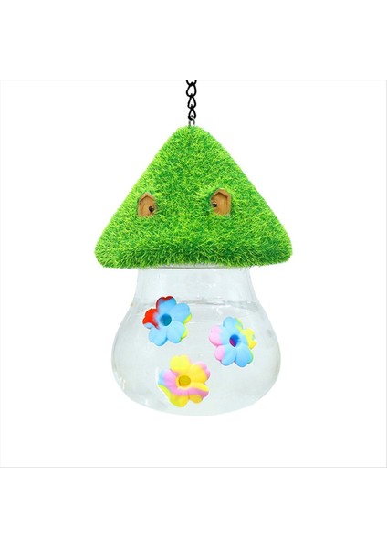 Kuş Su Besleyicisi Dış Mekan Asma Boya Küçük Çiçek Kuş Sulama Şişesi Ant-Prot (Yurt Dışından)