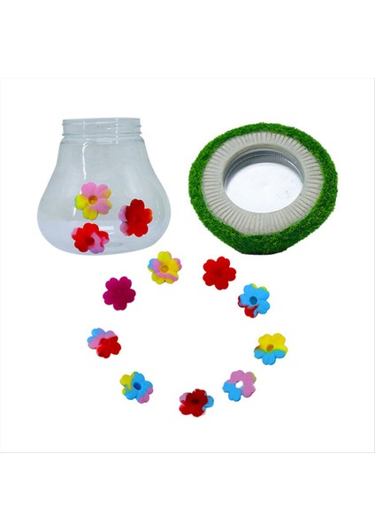 Kuş Su Besleyicisi Dış Mekan Asma Boya Küçük Çiçek Kuş Sulama Şişesi Ant-Prot (Yurt Dışından)