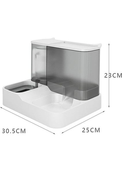 Otomatik evcil hayvan besleyici, 1 arada yiyecek ve su kasesi seti, otomatik su çeşmesi ve gıda dağıtıcısı (Yurt Dışından)