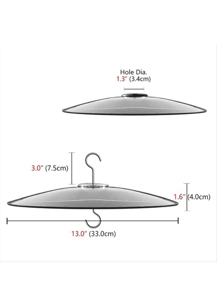 Kuş besleyicileri için cam sincap bölmesi kutup - çoban kancaları/post asma - 13 inç büyük hava koruyucusu (Yurt Dışından) indirimleri