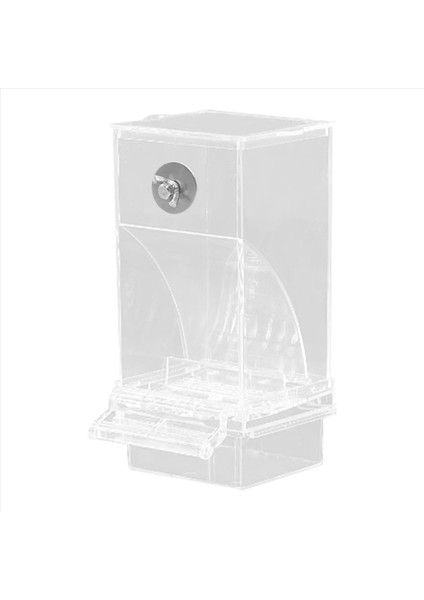 Şeffaf Kuş Besleyiciler Otomatik Papağan Besleyici İçen Tohum Gıda Konteyner Kafesi Küçük ve orta muhabbet kuşları (Yurt Dışından)