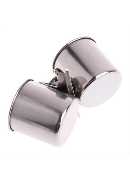 Paslanmaz çelik kuşlar papağan besleyici yuvarlak kuş evcil hayvan maması su besleme kasesi m (Yurt Dışından)