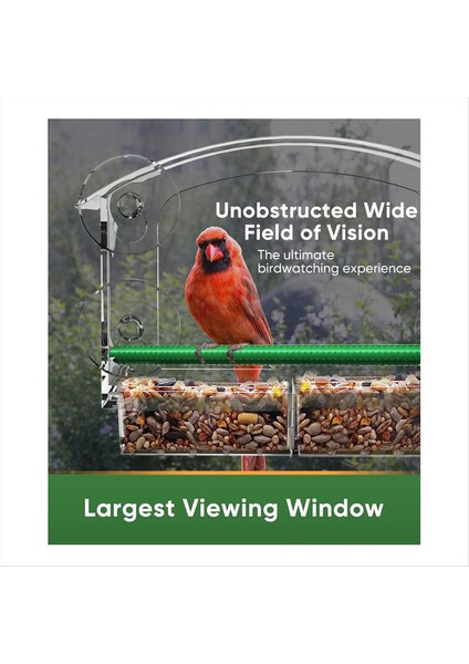 4 güçlü vantuzlu pencere kuş besleyici, dışarıda pencere kuş besleyici temizlik, pencere için akrilik kuş evi (Yurt Dışından)