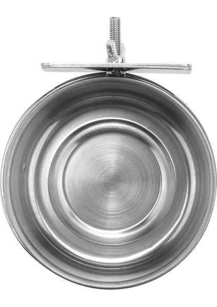 3 parçalı kuş besleyici fincan paslanmaz çelik besleyici fincan hayvan kafesi su gıda kasesi s (Yurt Dışından)