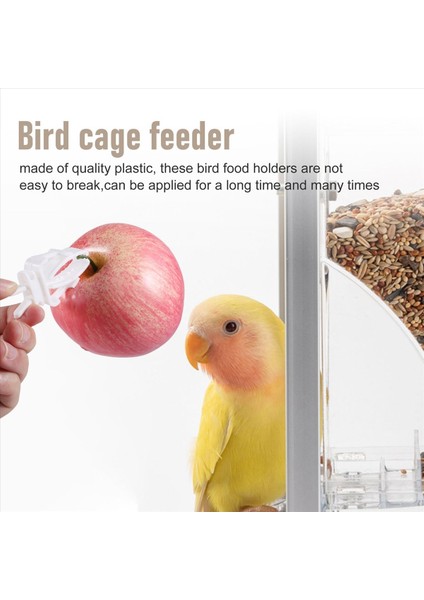 6pcs Kuşlar İçin Sebze Klipsi Kuş Kafesi Besleyici Paprik Sebze ve Meyve Besleme (Yurt Dışından)