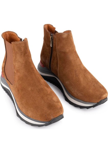 Hakiki Deri Modern Ortopedik Taban Spor Bot Taba Süet 1612