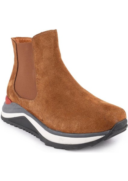 Hakiki Deri Modern Ortopedik Taban Spor Bot Taba Süet 1612 modelleri