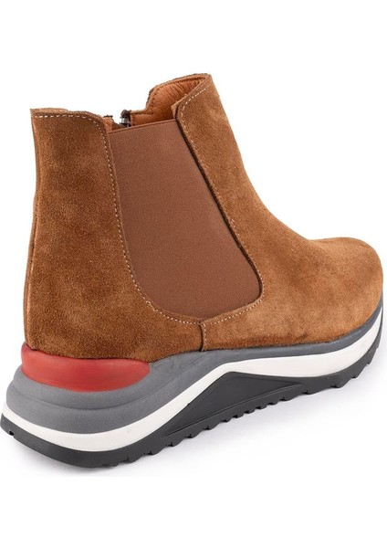 Hakiki Deri Modern Ortopedik Taban Spor Bot Taba Süet 1612 indirimleri