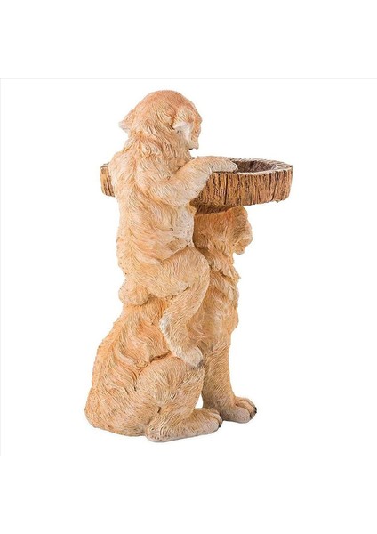 Şık ve sevimli reçine su havzası, reçine dış mekan kuş besleyici kuş banyosu, bahçe avlusu dış mekan dekorasyonu b (Yurt Dışından)