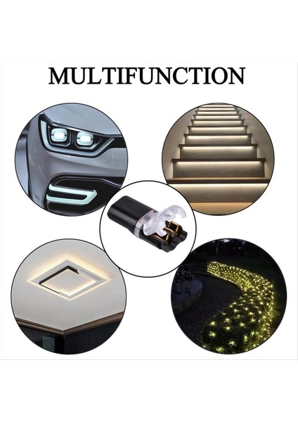 20pcs Çift telli eklenti konnektörü, Pluggable 2 pin 2 yollu LED tel konektörler, Kilitli toka hızlı tel konektörleri (Yurt Dışından)