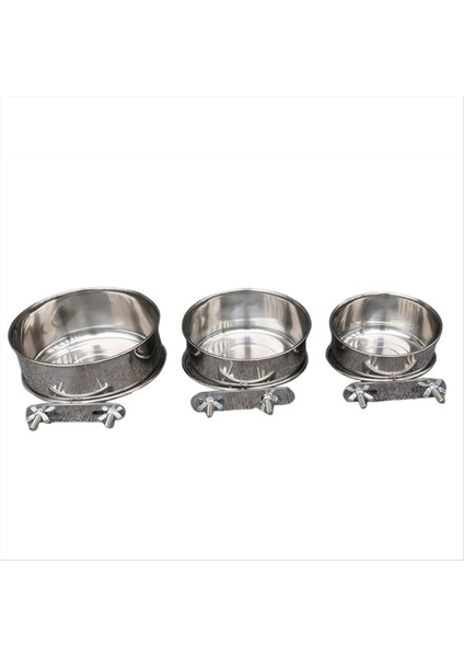 Kuş Besleyici Parrot Paslanmaz Çelik Gıda Kasesi Su geçirmez Bahçe Asılı Yabani Kuş Besleyici Kuş Aksesuarları, Çift Vida (Yurt Dışından)