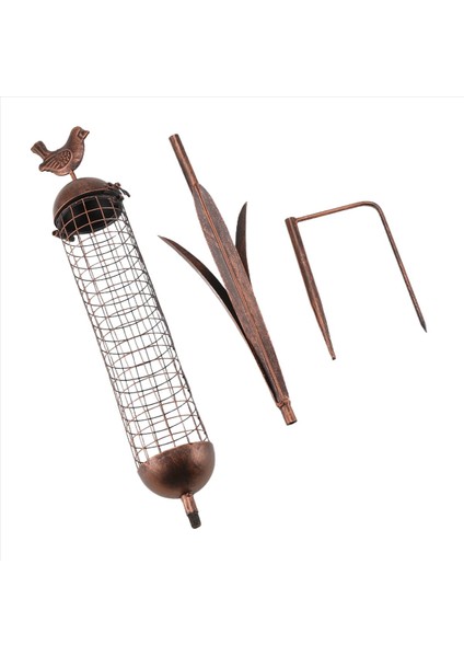 Bahçe Kuş Besleyici Dekorasyonu Açık Bitki Çiçek Sinek Kuşları Besleyici Çim Zemin (Yurt Dışından)