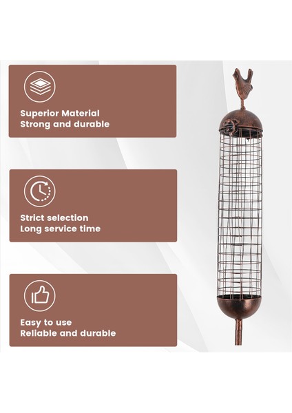 Bahçe Kuş Besleyici Dekorasyonu Açık Bitki Çiçek Sinek Kuşları Besleyici Çim Zemin (Yurt Dışından)