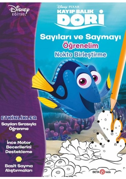 Disney Kayıp Balık Dori Sayıları ve Saymayı Öğrenelim Nokta Birleştirme