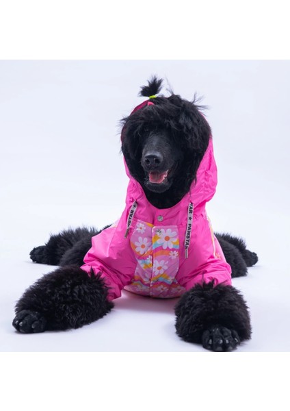 Florence Daisy Polarlı Su Geçirmez Orta-Büyük Irk Köpek Yağmurluğu indirimleri