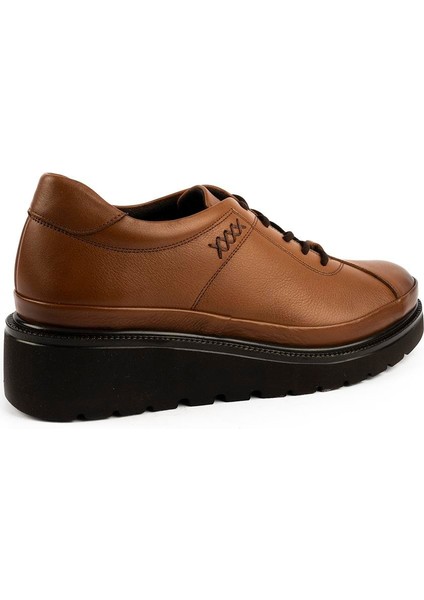 Rahat Modern Ortopedik Yumuşak Deri Ayakkabı Taba 3500 indirimleri