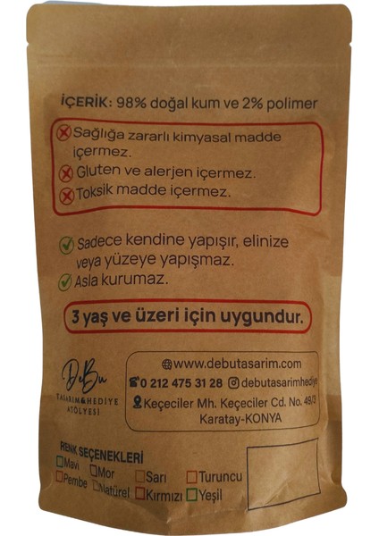 250 gr Dağılmaz Kirletmez Kurumaz Kinetik Kum fiyatları