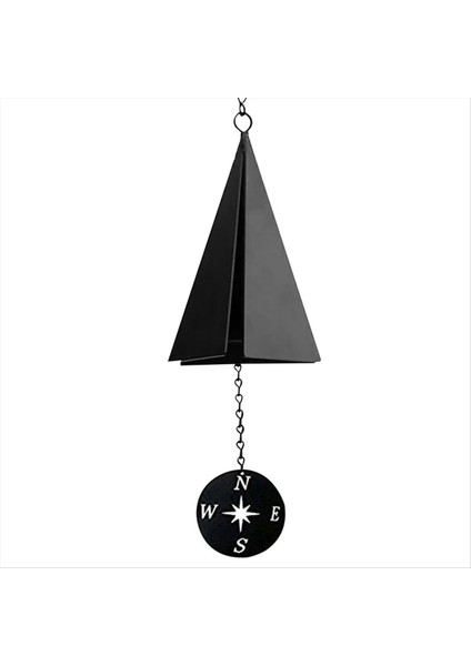 Pusula Rüzgar Zil Üretli Üçgen Rüzgar Çamur Kolye Dekorasyonu (Yurt Dışından)