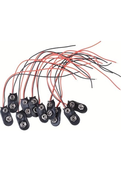 9V Pil Yuvası 9V Pil Tutucu Yuvası (10 Adet) modelleri