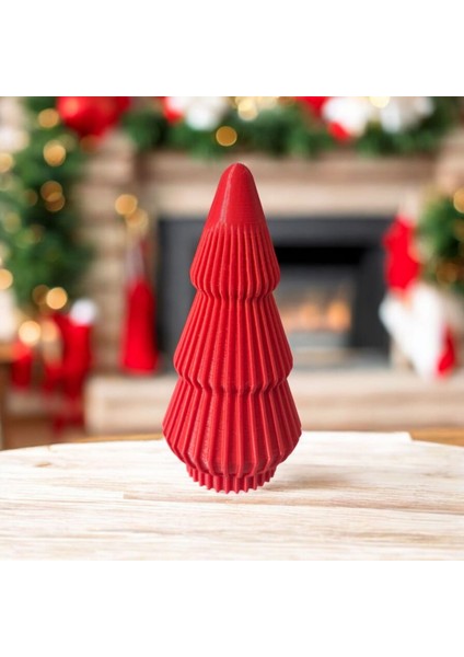 3D Baskı Minimal Yılbaşı Çam Ağacı Dekoru
