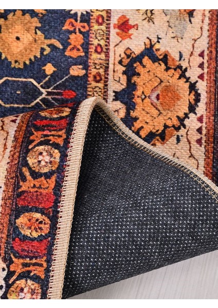 Otantik 1231 Vintage Baskı Halı Silinebilir Yıkanabilir Salon Antre Mutfak Halı Yolluk fiyatları