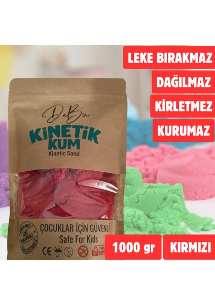 1000 gr Dağılmaz Kirletmez Kurumaz Kinetik Kum 1 kg