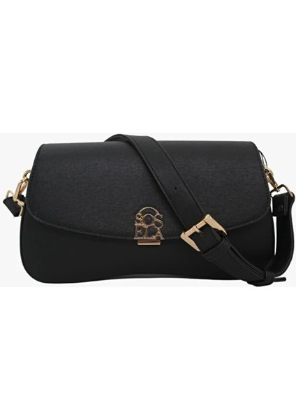 Bayan Çarpraz Askılı Çanta 67-7118 Siyah