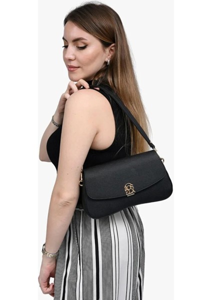Bayan Çarpraz Askılı Çanta 67-7118 Siyah