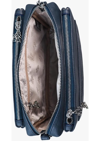 67-7175 Kadın Çarpraz Askılı Çanta- Petrol