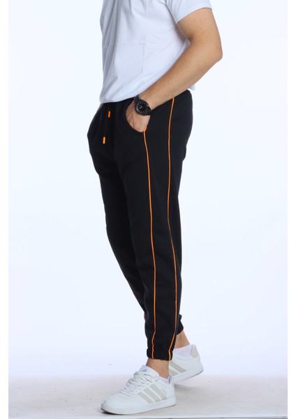 Biyeli Kelepçe Paça Eşofman Turuncu modelleri