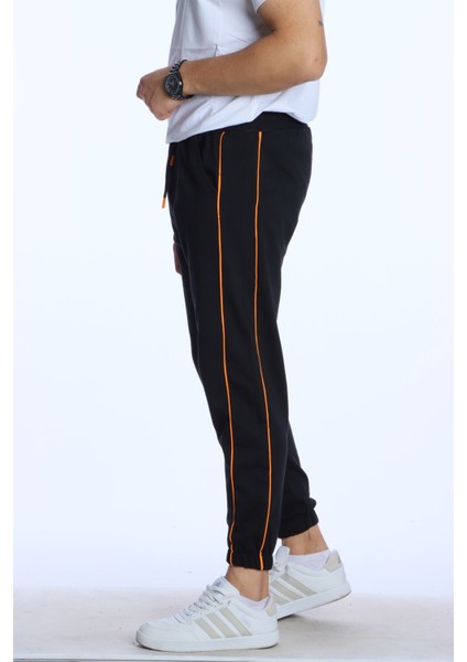 Biyeli Kelepçe Paça Eşofman Turuncu indirimleri