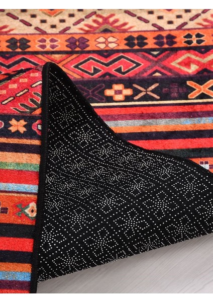 Otantik MDL832 Vintage Baskı Halı Silinebilir Yıkanabilir Salon Antre Mutfak Halı Yolluk modelleri