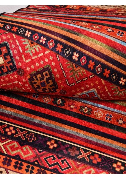 Otantik MDL832 Vintage Baskı Halı Silinebilir Yıkanabilir Salon Antre Mutfak Halı Yolluk indirimleri