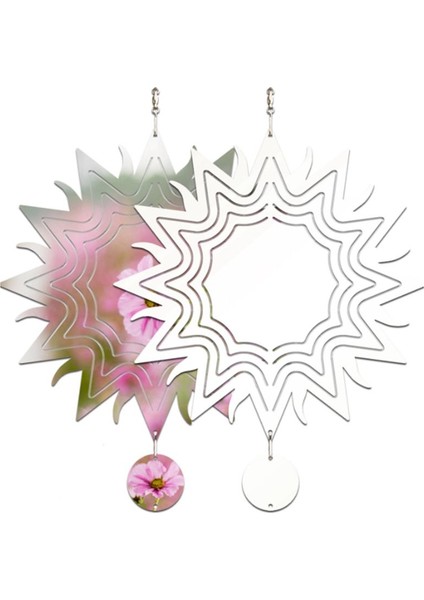 4pcs 8 inç süblimasyon rüzgar spinner boşluklar 3D rüzgar spinnerları kapalı açık bahçe dekorasyonu için rüzgar spinner asılı (Yurt Dışından)