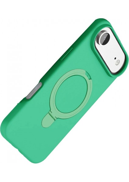 Apple iPhone 17 Air Regal Magsafe Standlı Kapak - Yeşil fırsatları