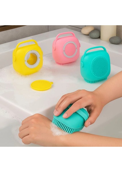 Hazneli Silikon Fırçalı Duş Jeli -Vücut Temizleme Kesesi - Peeling - Banyo Lifi fiyatları