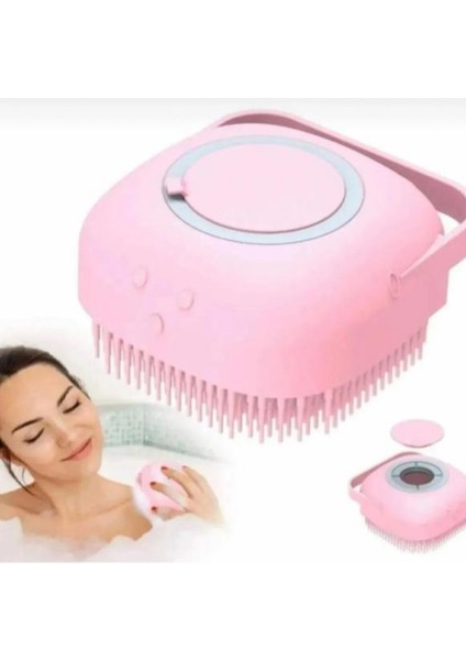 Hazneli Silikon Fırçalı Duş Jeli -Vücut Temizleme Kesesi - Peeling - Banyo Lifi modelleri